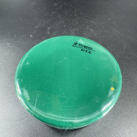 Mexican Pottery RedWare Trinket Dish Holder Container Sun Shaped Isidoro Signed - Picture 6 of 15